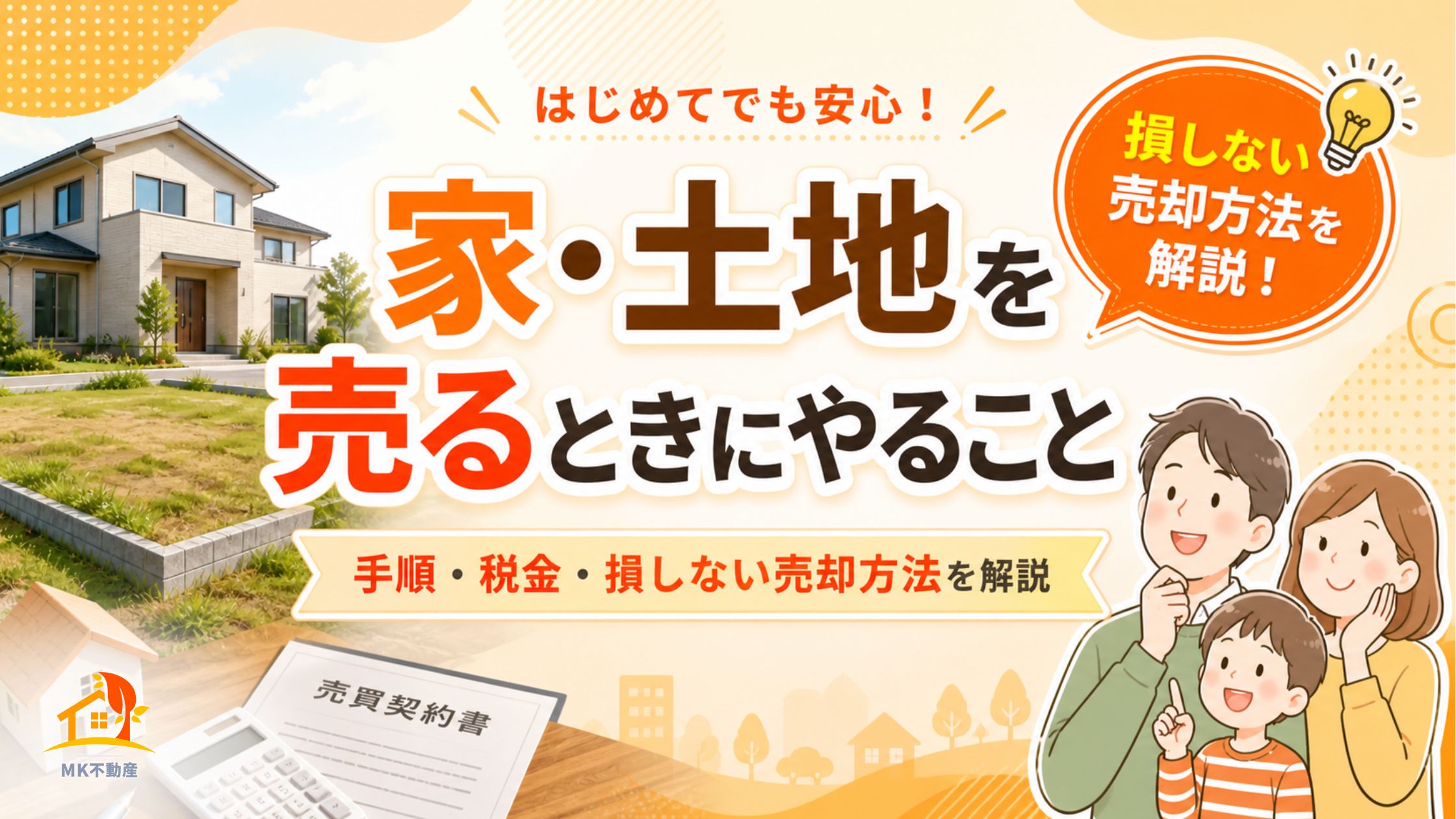 家・土地を売るときにやること｜手順・税金・損しない売却方法を解説