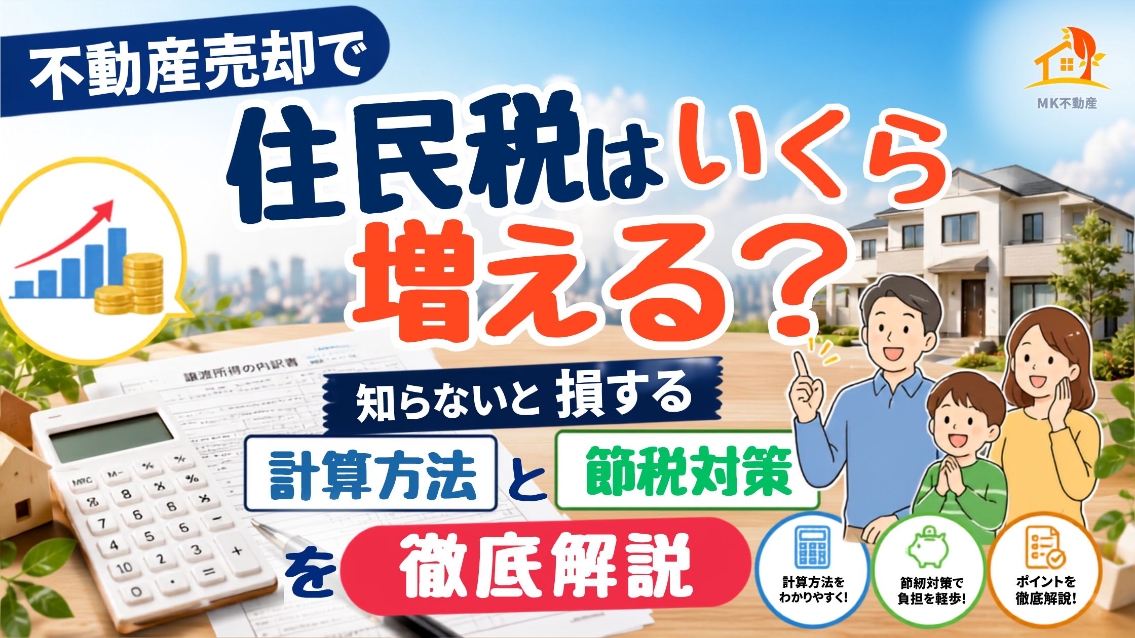 不動産売却で住民税はいくら増える？知らないと損する計算方法と節税対策を徹底解説   