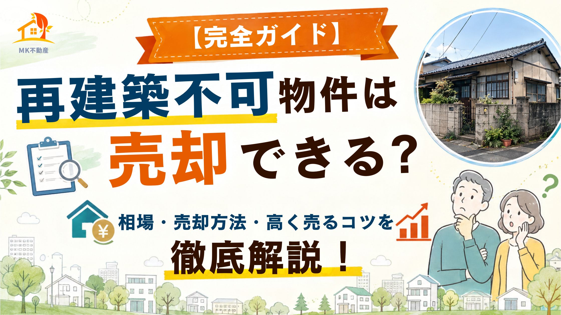 【完全ガイド】再建築不可物件は売却できる？相場・売却方法・高く売るコツを徹底解説